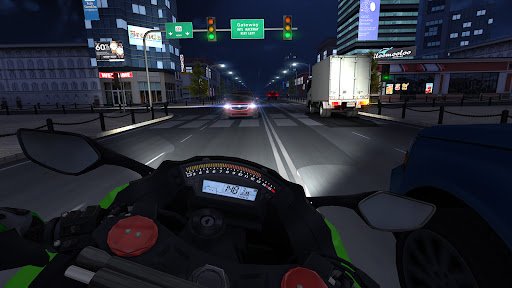 لقطة شاشة من لعبة Traffic Rider