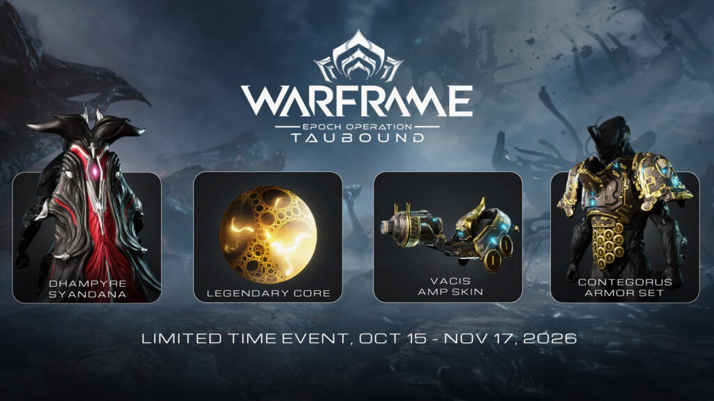 صورة ترويجية لحدث Epoch Operation Taubound في لعبة Warframe